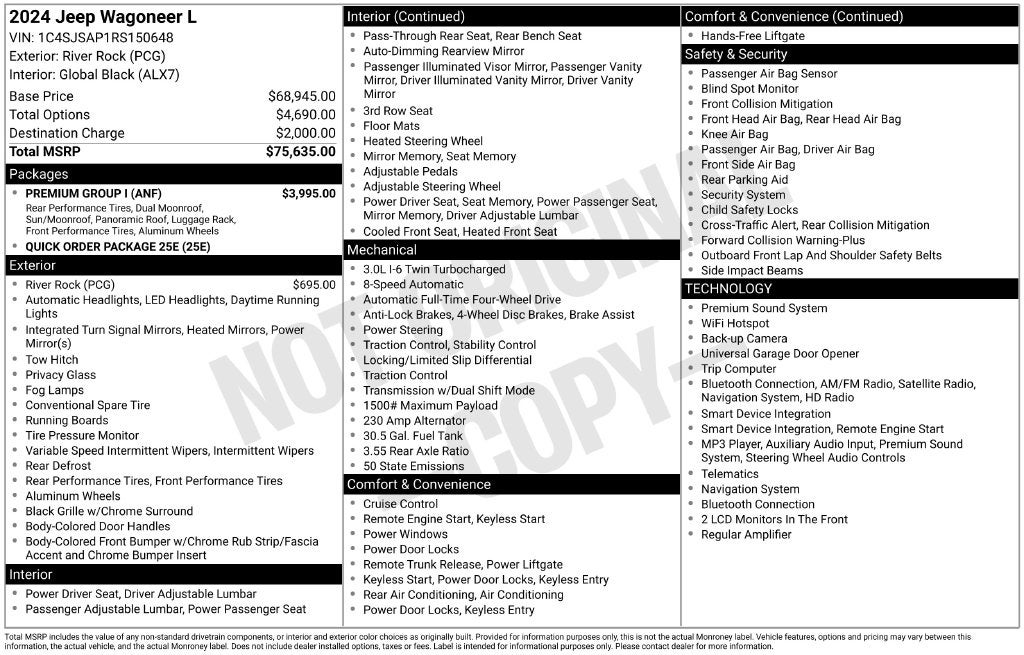 2024 Jeep Wagoneer L Base