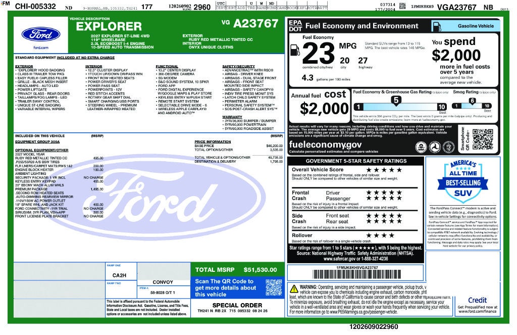 2027 Ford Explorer ST-Line