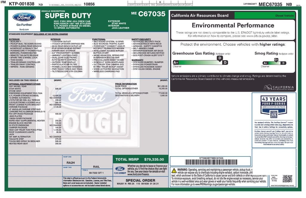 2021 Ford F-250SD King Ranch