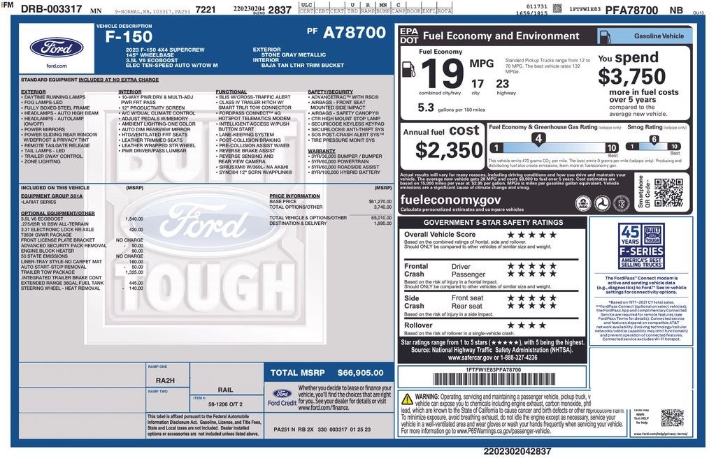 2023 Ford F-150 Lariat