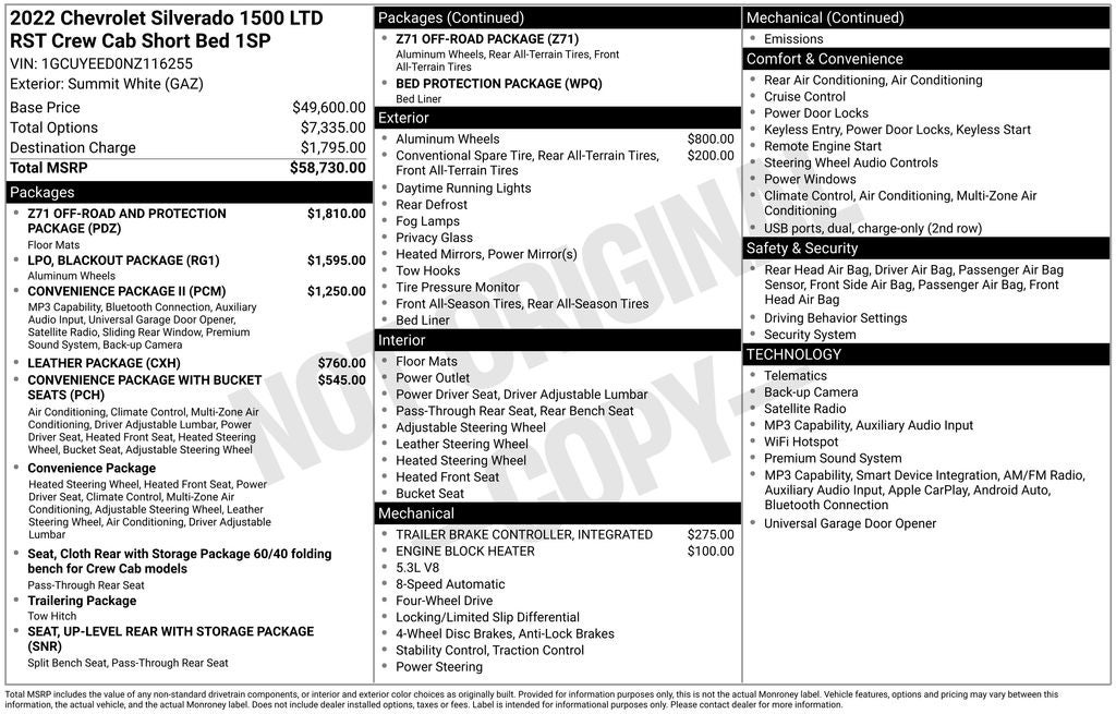 2022 Chevrolet Silverado 1500 LTD RST